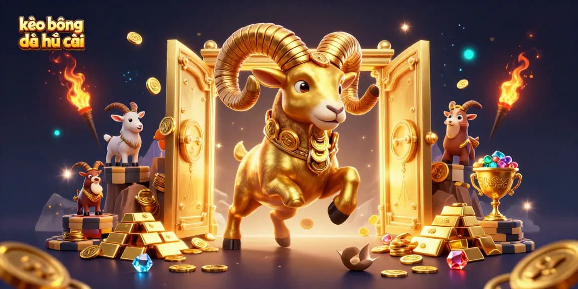 Experience the thrill of kèo bóng đá nhà cái with our vibrant 3D illustration, showcasing high-stakes action and glamour.