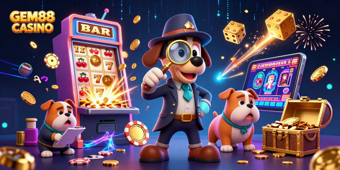Join the thrilling GEM88 CASINO adventure with our detective characters uncovering winning strategies!