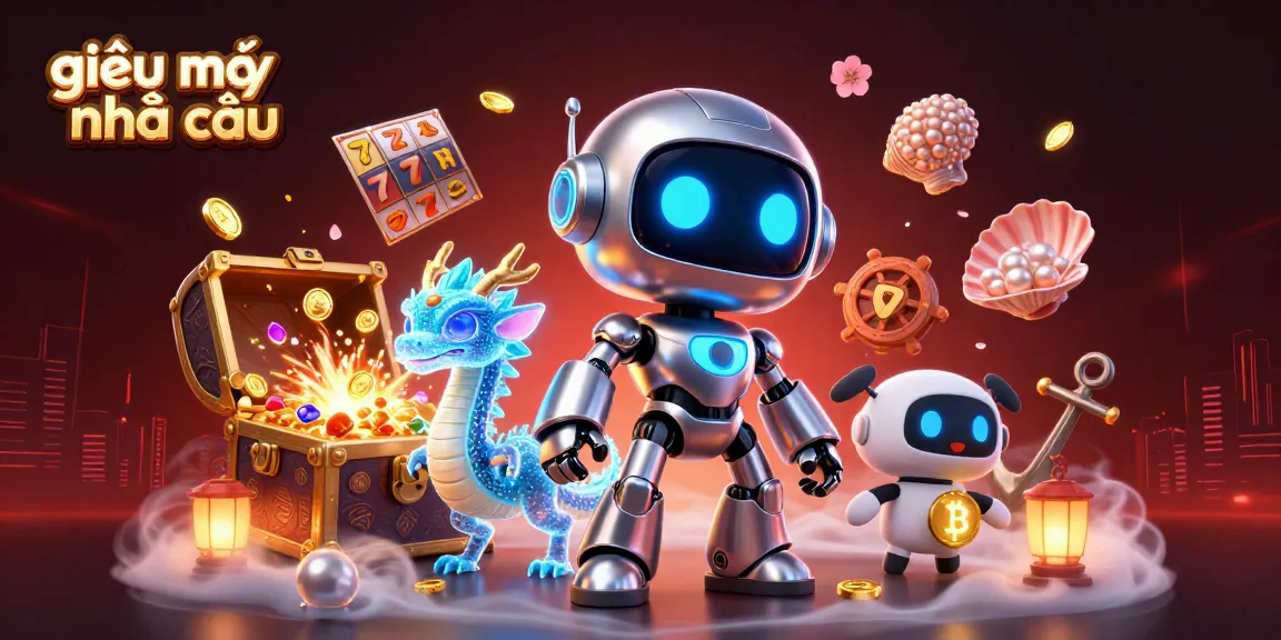 Engage with the vibrant scene of giải mã nhà cái as a futuristic robot and companion unveil thrilling gaming adventures.