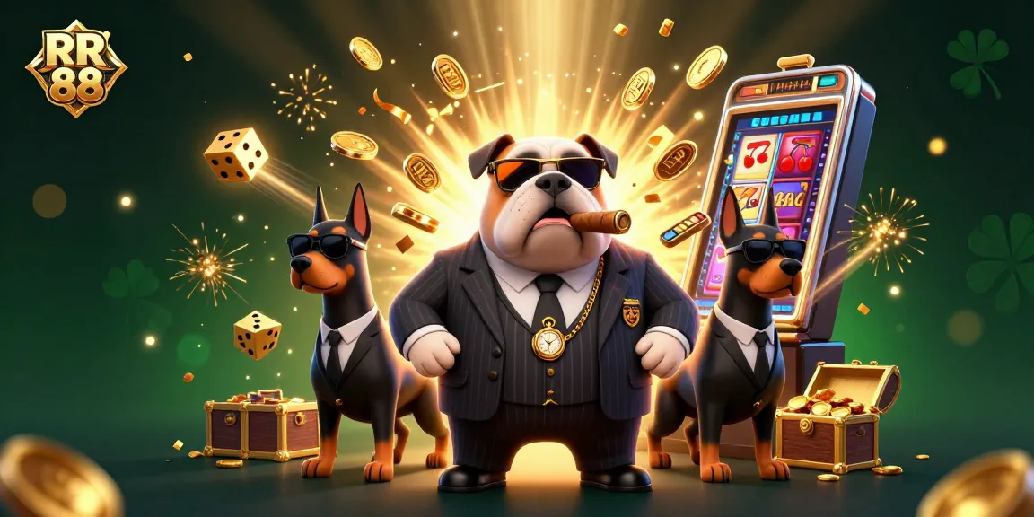 Engage with slots and casino excitement at RR 88, featuring vibrant elements and characters.