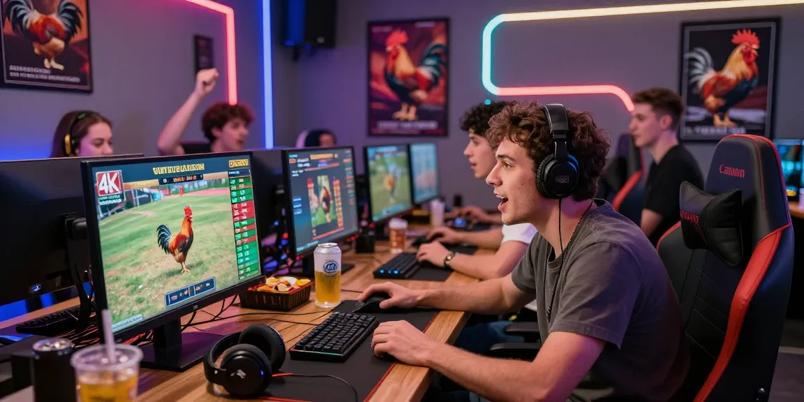 Nền tảng GA67 với hình ảnh người chơi đang theo dõi trực tiếp các trận đá gà 4K, không khí hồi hộp và hiện đại.