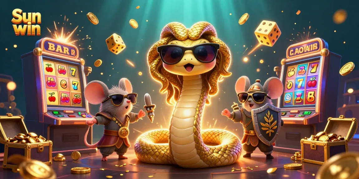 Win big with Sun win in this vibrant 3D illustration showcasing engaging casino elements.