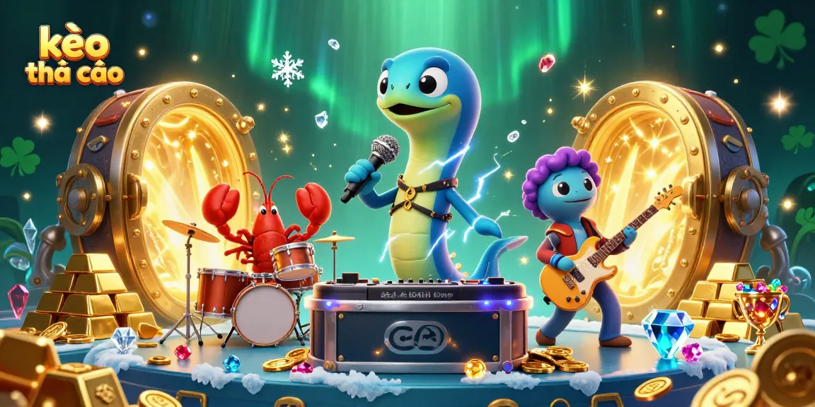 Experience the excitement of kèo nhà cái with an electric eel DJ performing in an underwater casino.