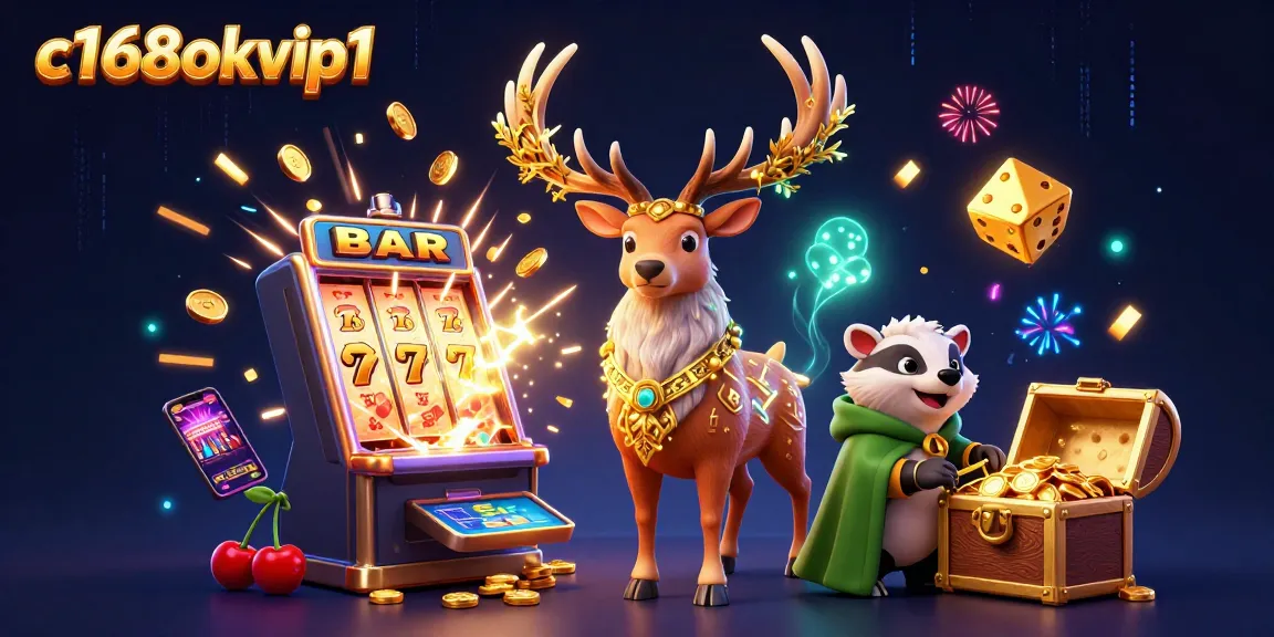 Experience thrilling adventures at c168okvip1 with a magical casino escape featuring vibrant slots and joyful symbols.