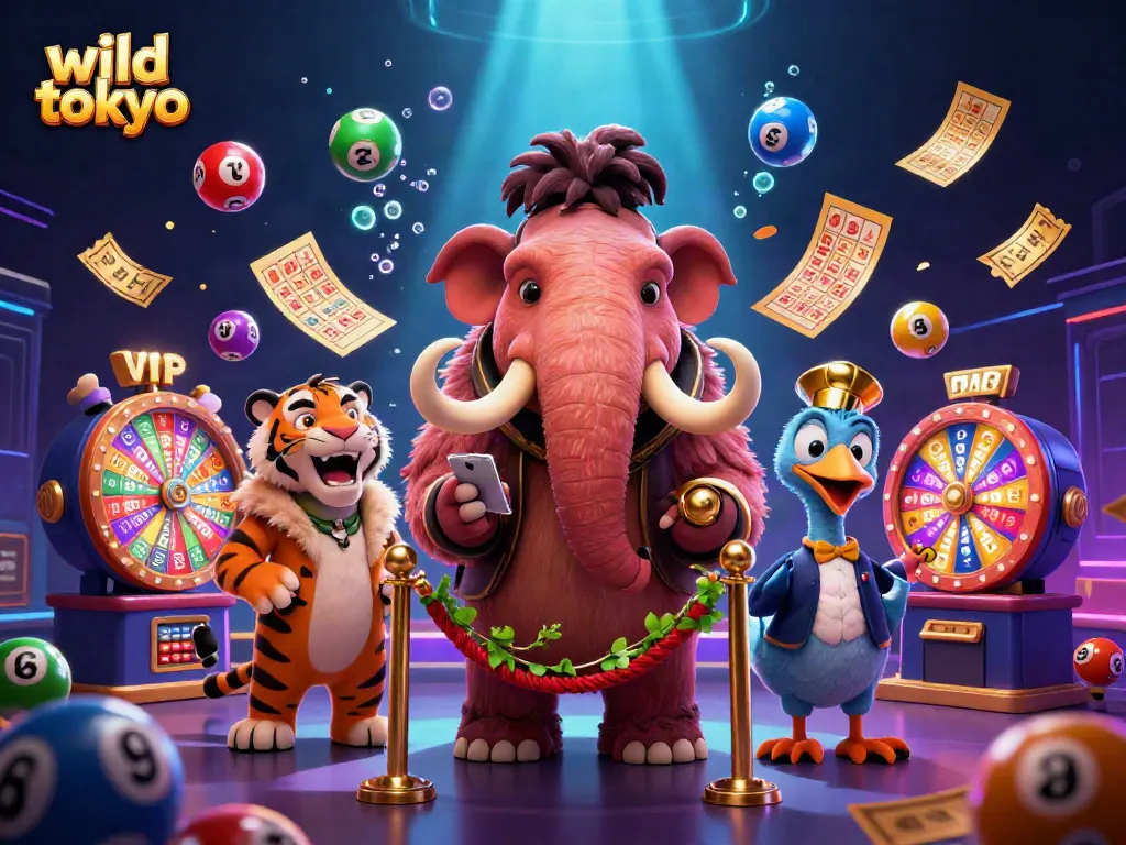 Experience the excitement of wild tokyo casino with vibrant gaming elements and fun characters.