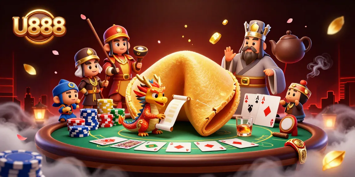 Engage in thrilling gameplay at U888 casino with vibrant 3D illustration featuring exciting gaming elements.