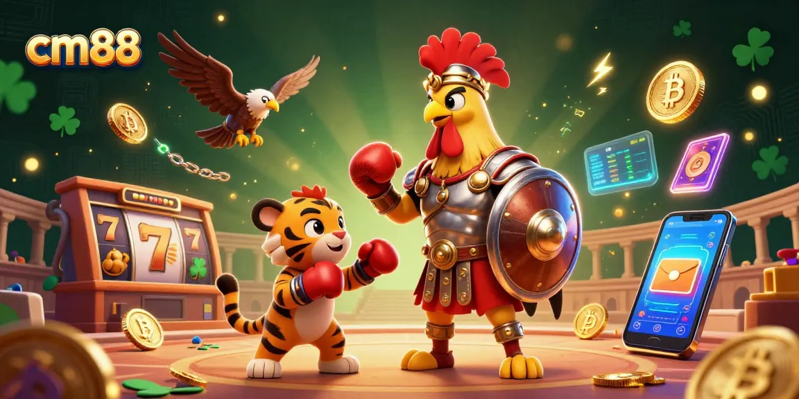 Engage in thrilling slots action at cm88 with vibrant characters and dazzling casino elements.
