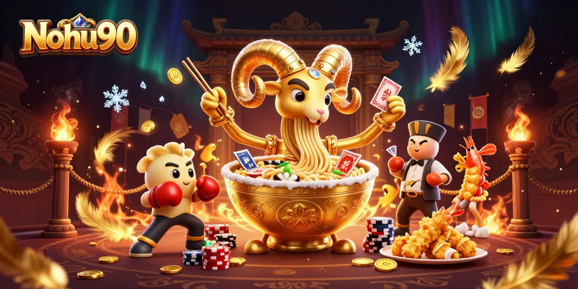 Nohu90 offers exhilarating jackpot experiences with vibrant gaming characters and elements.