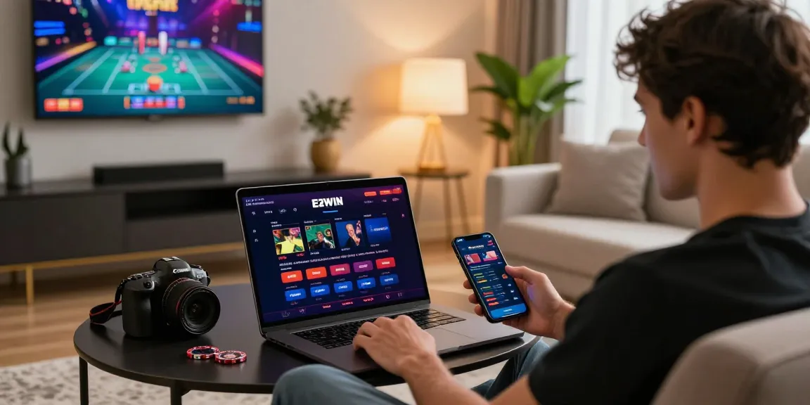 Nền tảng E2WIN, người chơi hào hứng đặt cược thể thao trực tuyến trong không gian sang trọng