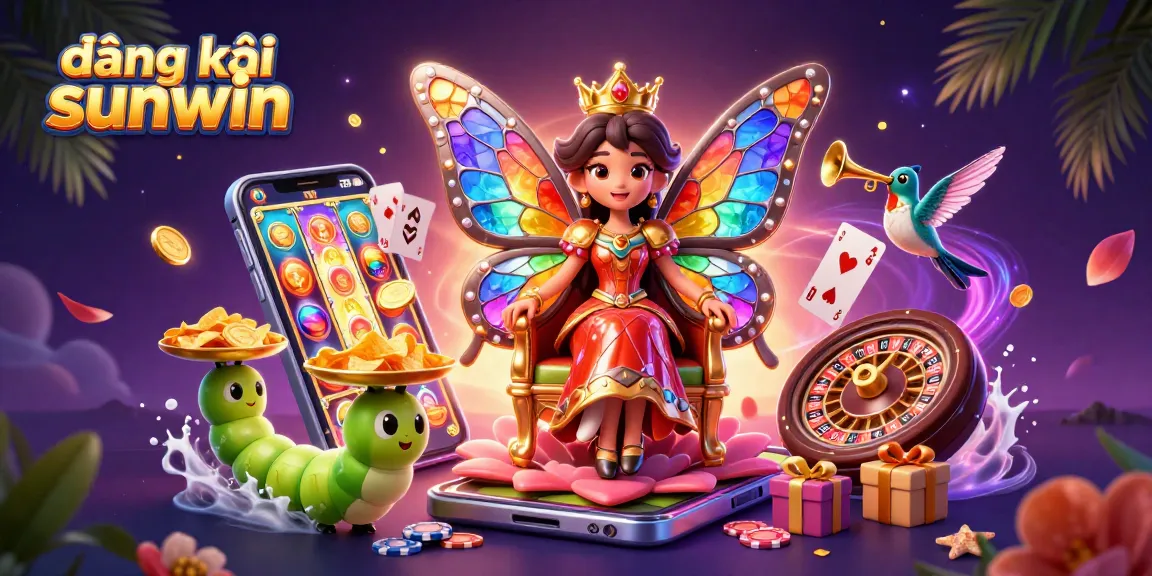 Experience the joy of регистрации sunwin with a vibrant casino illustration showcasing gaming excitement