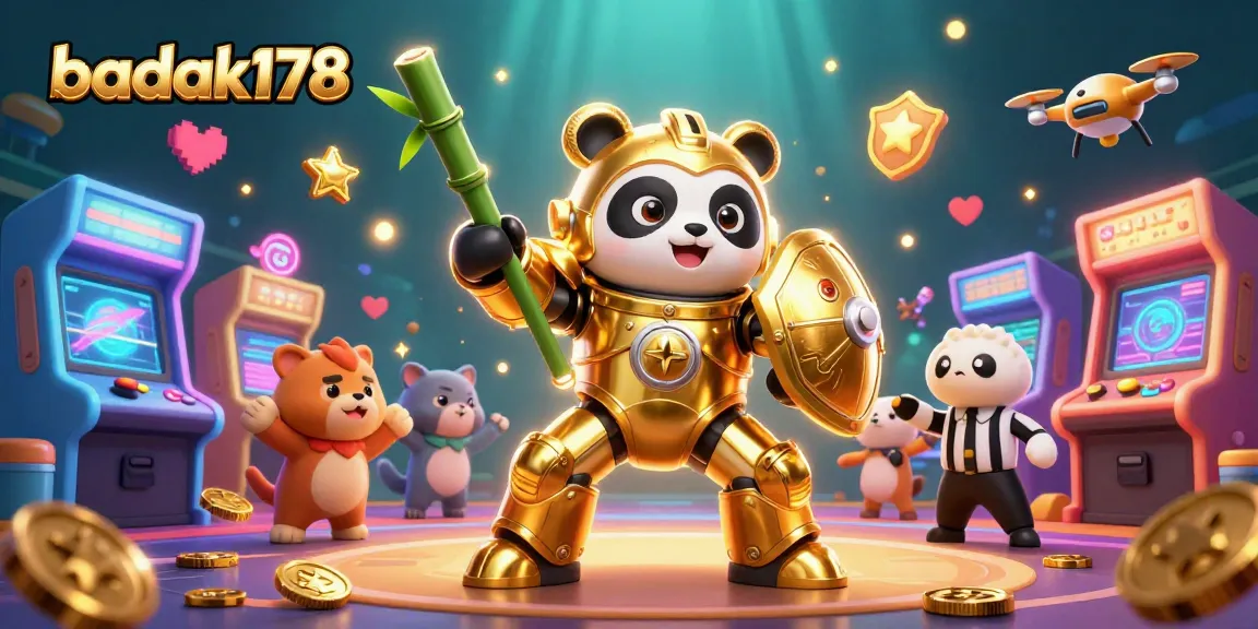 Play exciting games at badak178 with colorful 3D arcade elements and engaging characters.