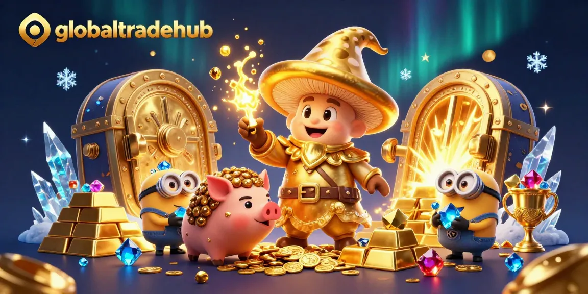 Engage in thrilling adventures showcasing globaltradehub with magical characters and abundant treasures.
