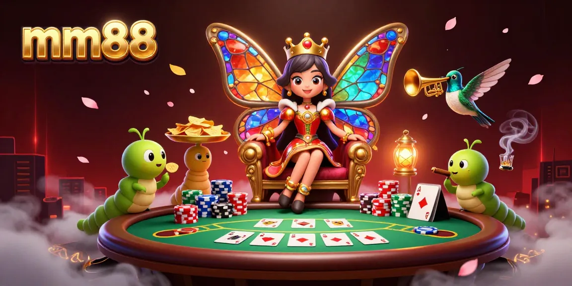 Experience the vibrant world of mm88 with colorful chips and casino excitement!